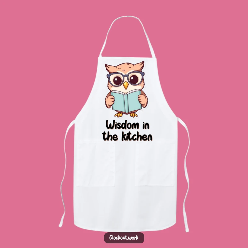 Funny Chef Owl Apron: Cook Up Laughs with Literary Flair