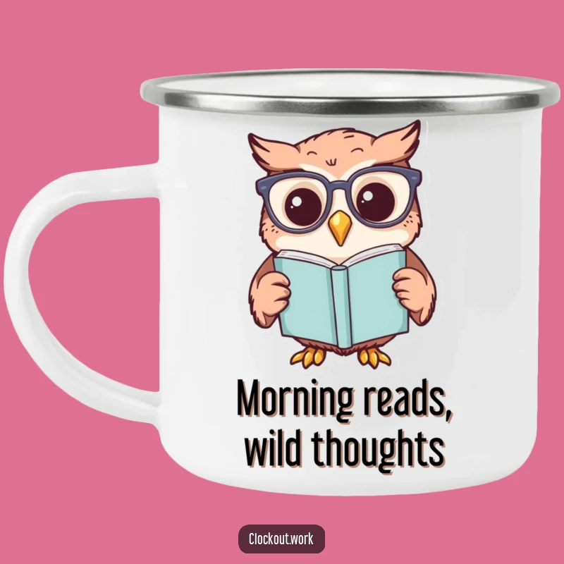 Funny Owl Campfire Mug: Sip Stories with Literary Humor