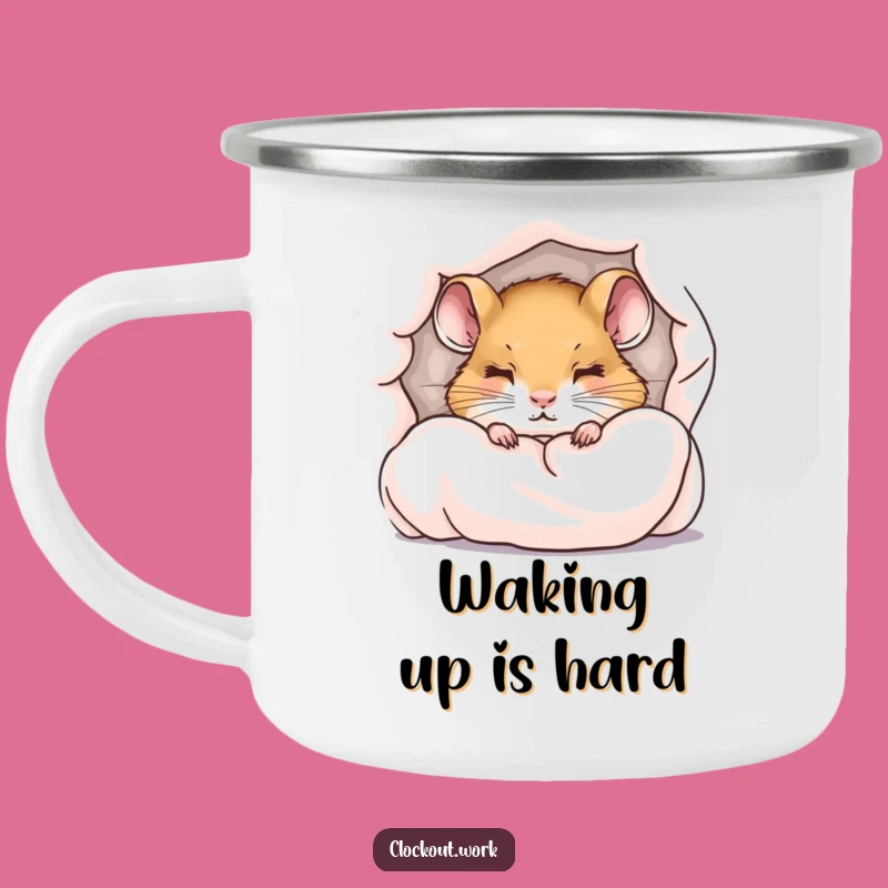 Funny Dormouse Camp Mug: Sip Warm Drinks in Cozy Style