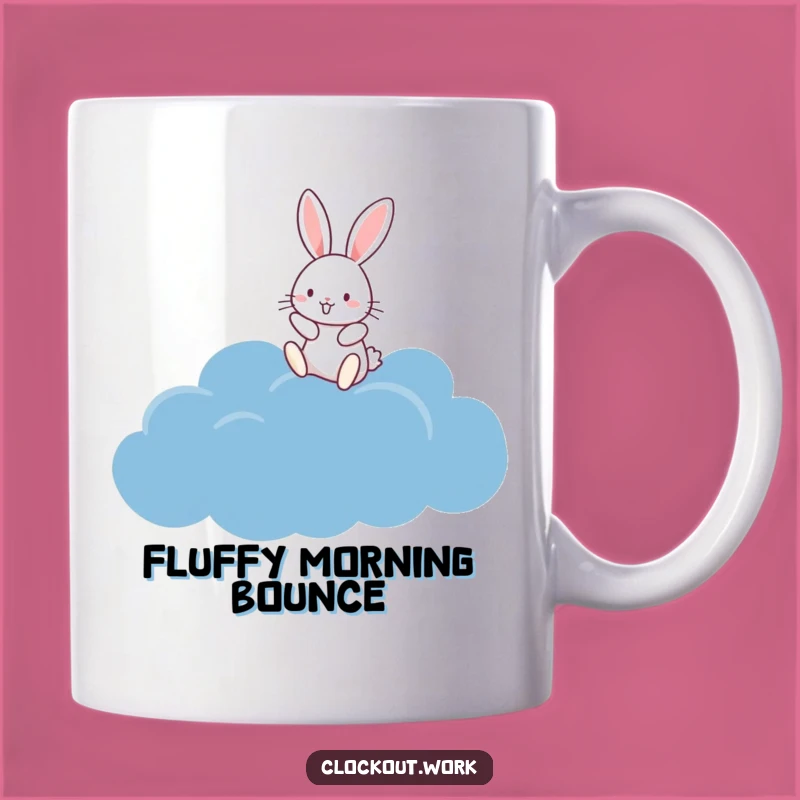 Funny Rabbit Cloud Hopper Mug: A Joyful, Dreamy Gift for Whimsical Souls