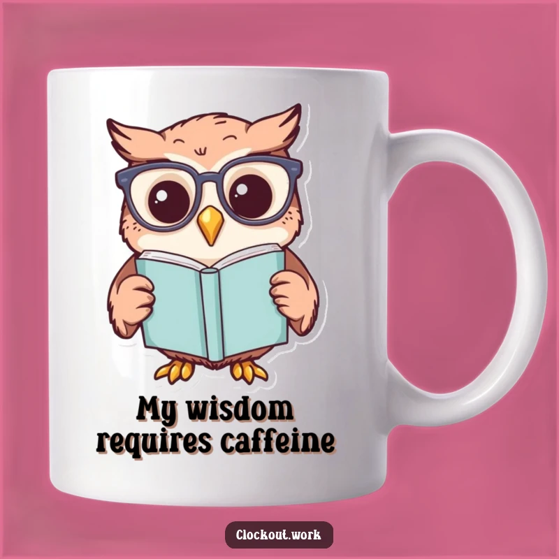 Funny Owl Reading Glasses Mug: The Perfect Gift for Book Lovers