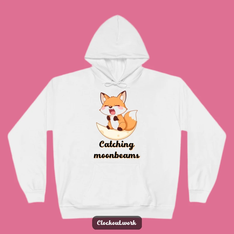 Funny Hoodie: Sleepy Fox Moon - Cozy Night Music Gift