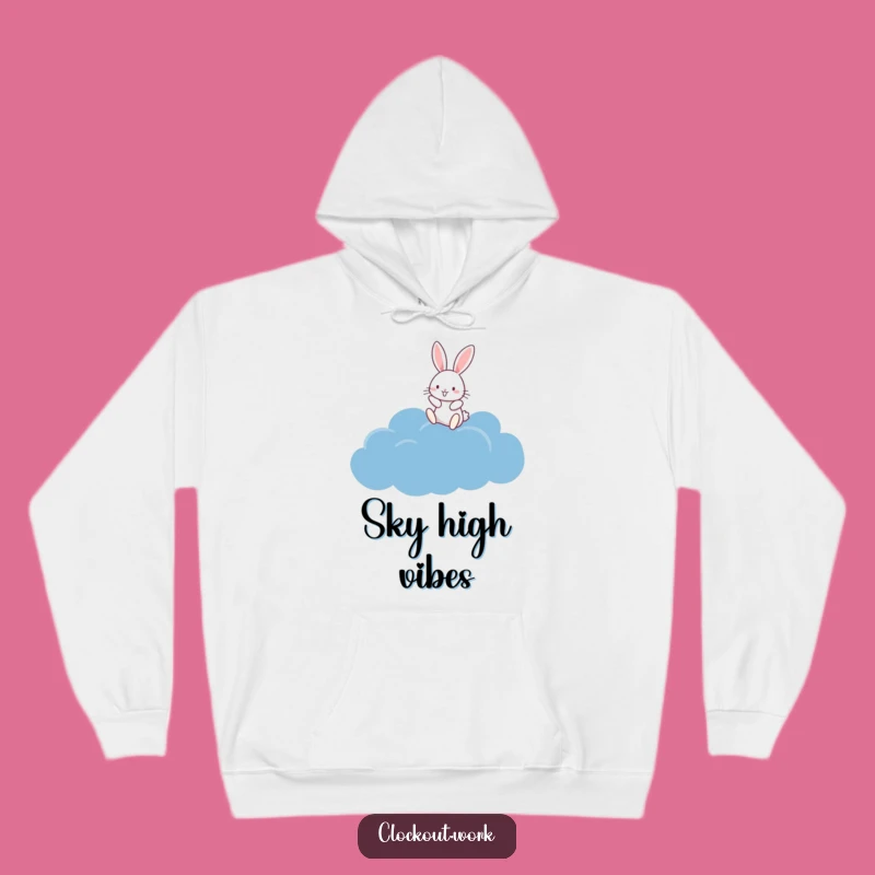 Funny Rabbit Cloud Hopper Hoodie: Cozy Up with Dreamy Comfort and Whimsy