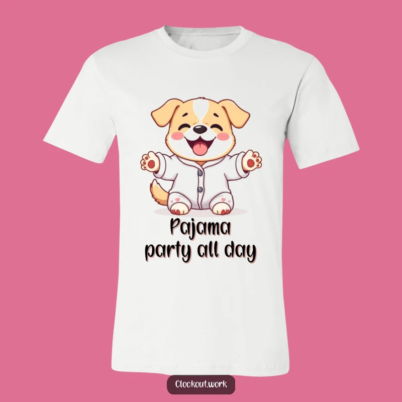 Funny Dog Pajama Party T-Shirt: Hilarious Comfort Gift